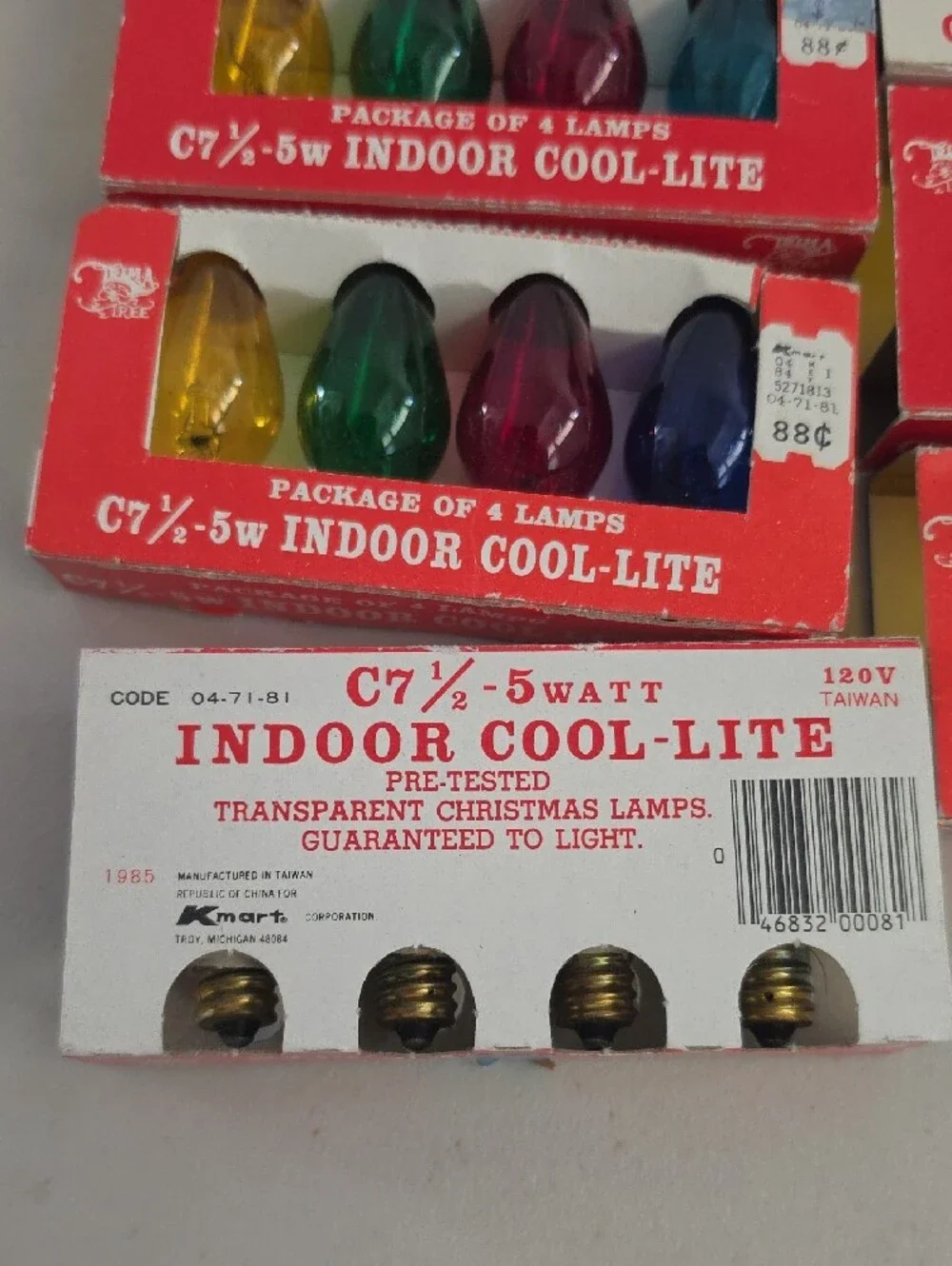 Indoor Cool-Lite C7 4-Pack Decorative Replacement Bulbs - Multi Color